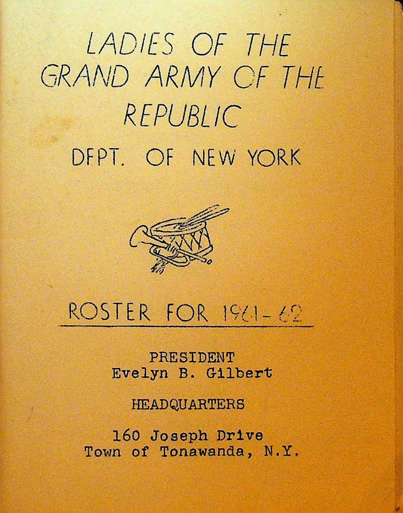 Ladies of the Grand Army of the Republic New York State Roster 19610