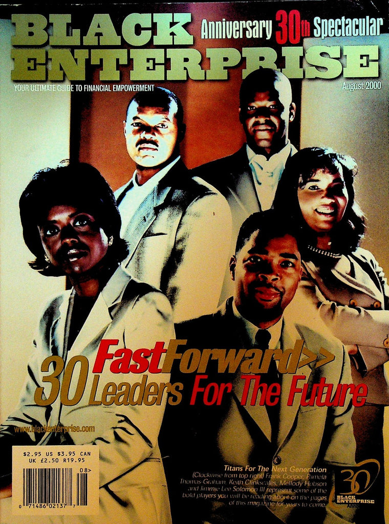 Black Enterprise Magazine August 2000 Al Sharpton Busta Rhymes Jessie Jackson0