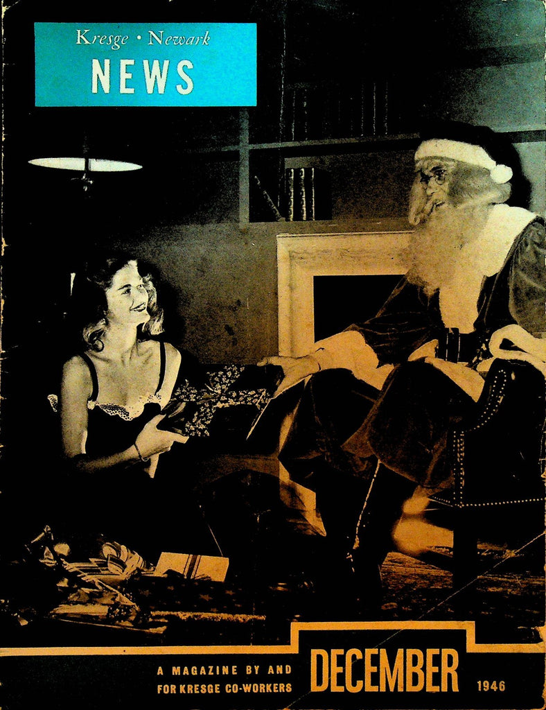 Kresge Newark NJ News Magazine for Employees December 1946 Santa Claus Christmas0