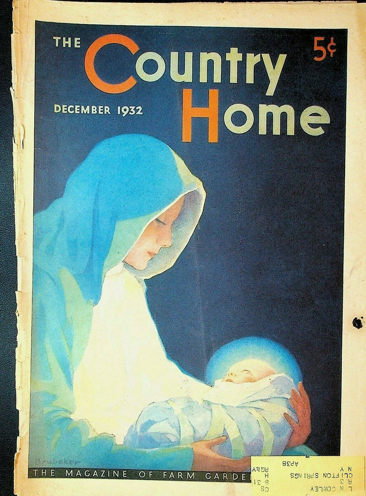 Country Home Magazine December 1932 Christmas Cover Jon Brubaker0