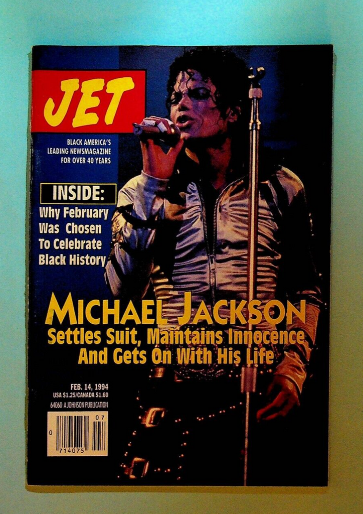 Jet Magazine February 14 1994 Michael Jackson Janet Jackson Ray Charles