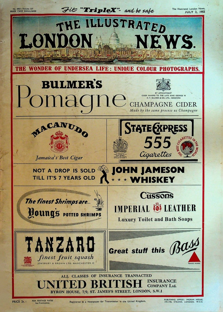 Illustrated London News July 2 1955 Queen Elizabeth II Hong Kong Eclipse