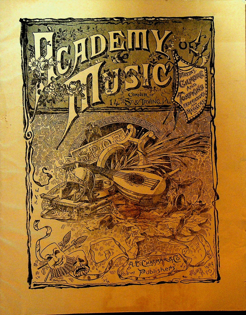 Mazulm The Night Owl Program February 13 1888 Academy of Music NYC0