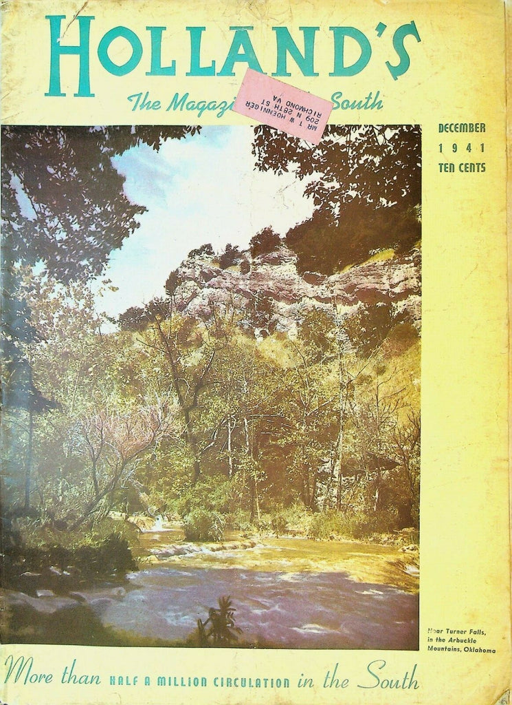 Holland's Magazine of the South December 1941 Norman H Davis Christmas0