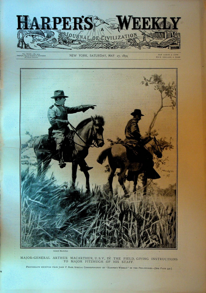 Harper's Weekly Magazine May 27 1899 Maude Adams Frederic Remington War of 1898