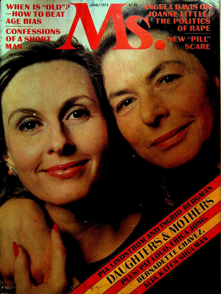 Ms Magazine June 1975 Ingrid Bergman Pia Lindstrom Erica Jong Angela Davis0