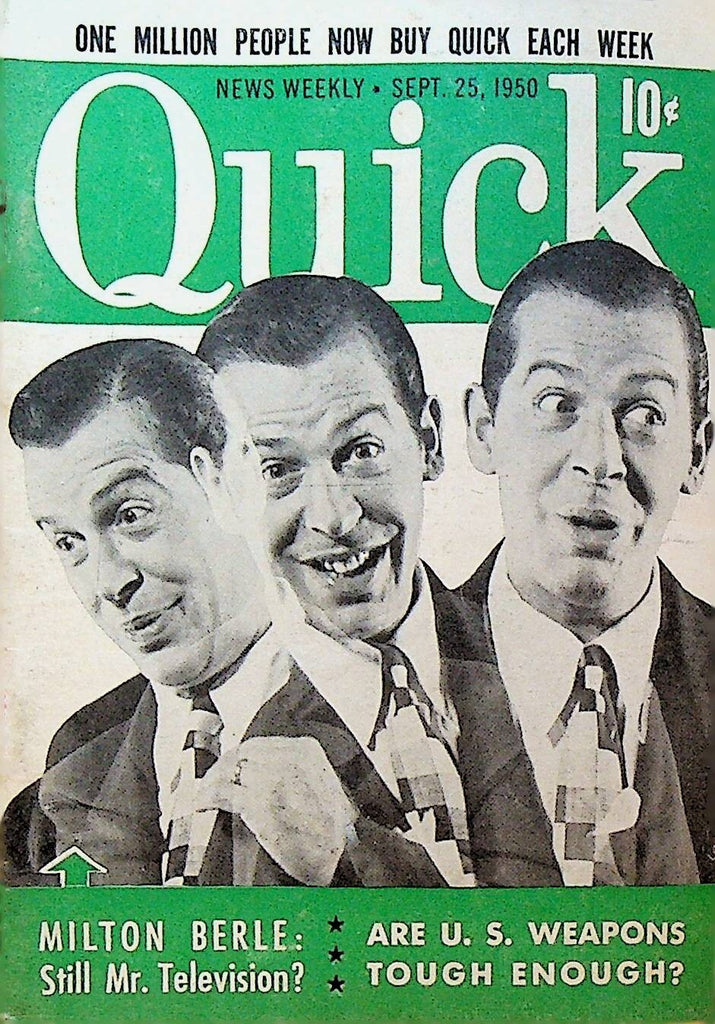 Quick Magazine September 25 1950 Milton Berle Harry Blackstone Lilly Christine0