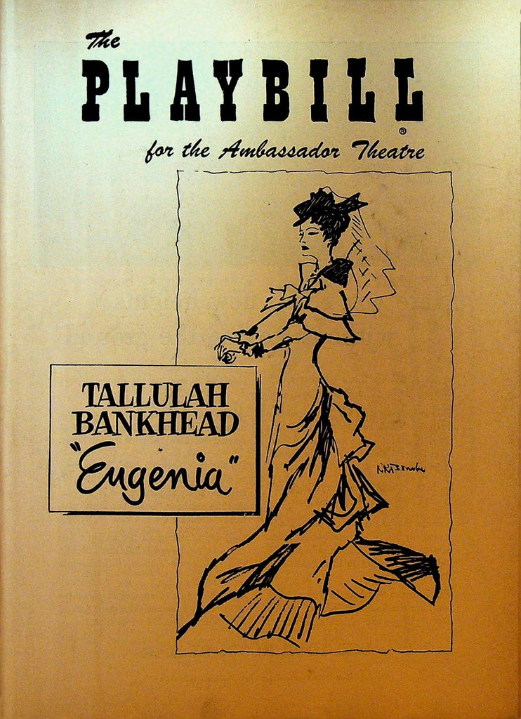 Eugenia Playbill January 30 1957 Tallulah Bankhead Anne Meacham Irma Hurley0