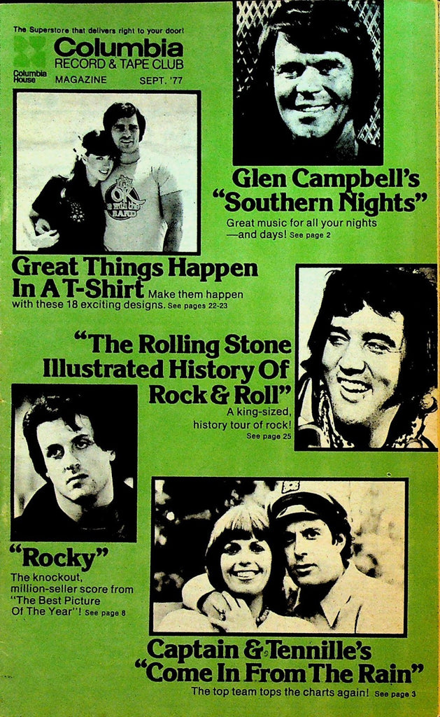 Columbia Record & Tape Club Catalog September 1977 Glen Campbell Rocky0