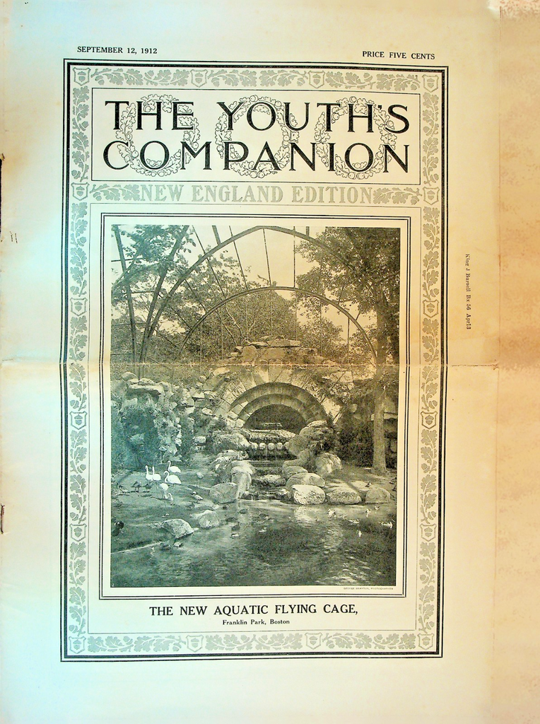 Youth's Companion September 12 1912 American Snow Shoe China Politics0