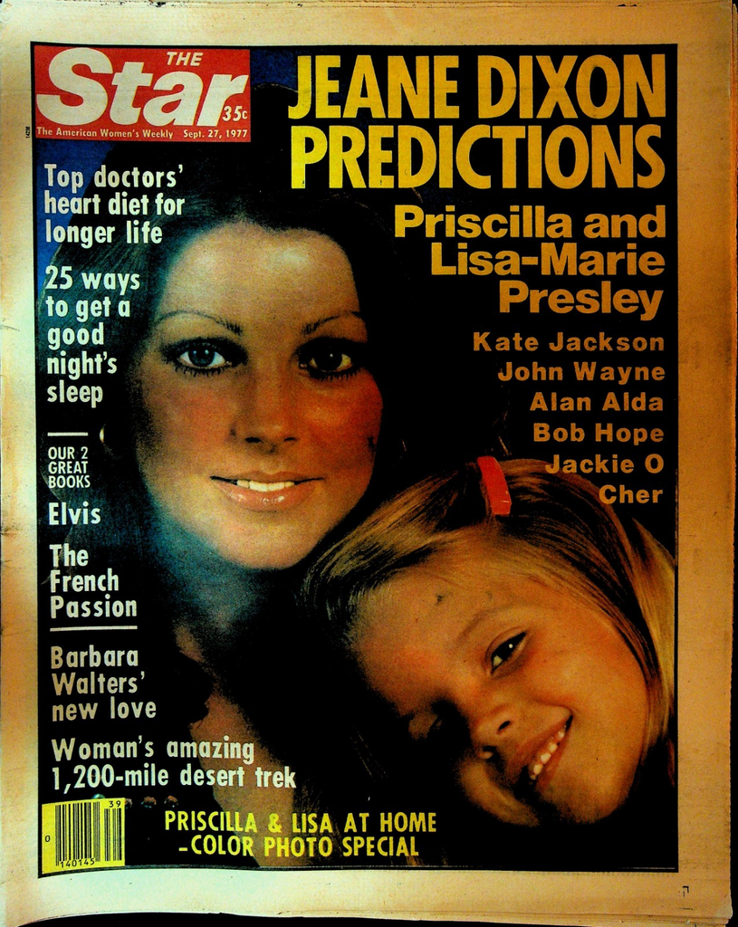 The Star September 27 1977 Elvis Priscilla Presley Alan Alda Cher Bob Hope0