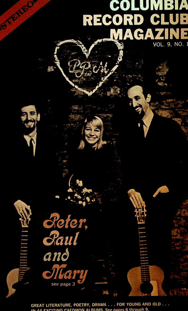 Columbia House Record Club Magazine 1963 Vol 9 #1 Peter Paul & Mary0