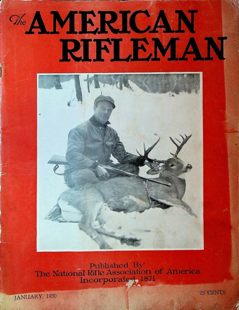 American Rifleman Magazine January 1930 African Hunting Kohler Rifle Club 0