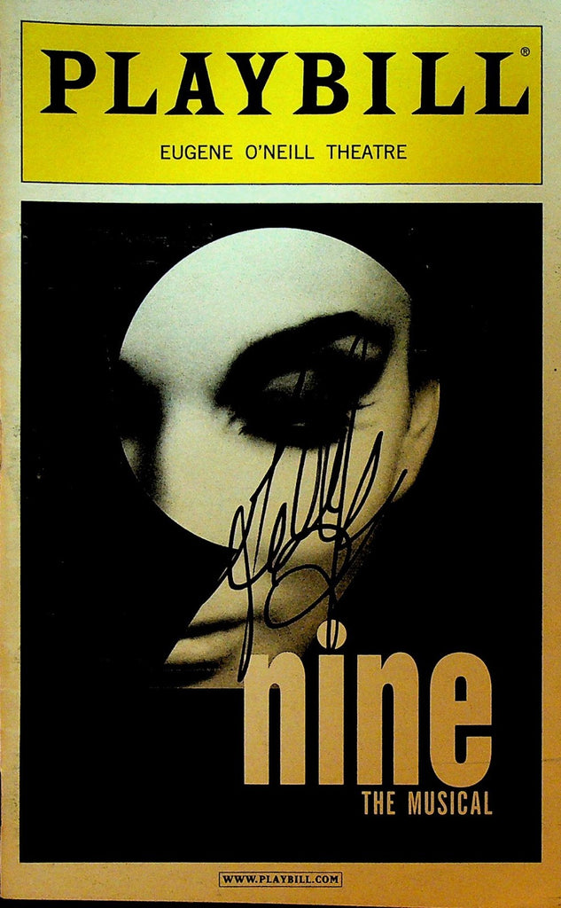 Nine the Musical Playbill August 2003 Antonio Banderas Autograph Signature0