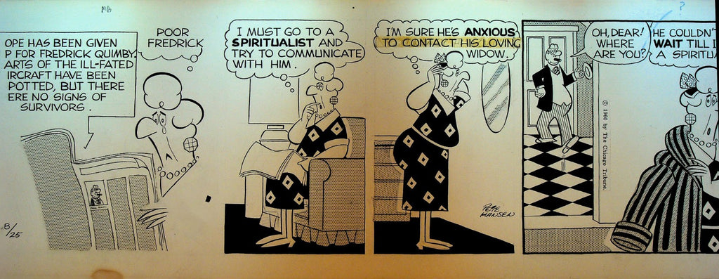 Lolly Original Comic Strip Art August 25 1960 Pete Hansen Contact Spiritualist0