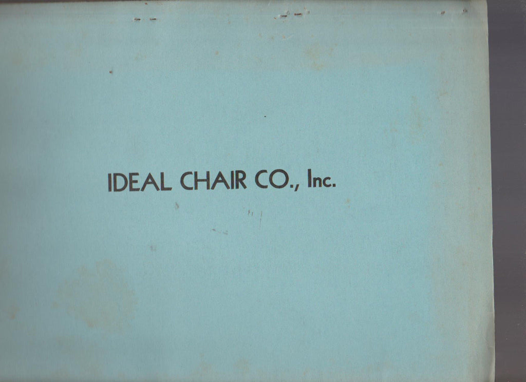 Ideal Chair Company Catalog Maspeth NY 1939 Furniture0