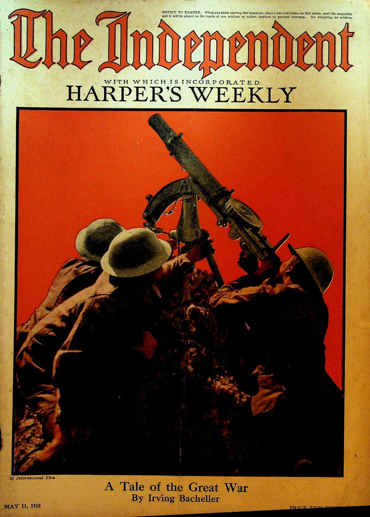 The Independent Magazine May 11 1918 WWI Blue Devils French Army0