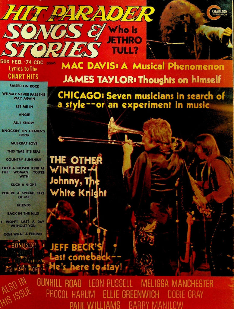 Hit Parader February 1974 Jethro Tull James Taylor Jeff Beck Leon Russell0
