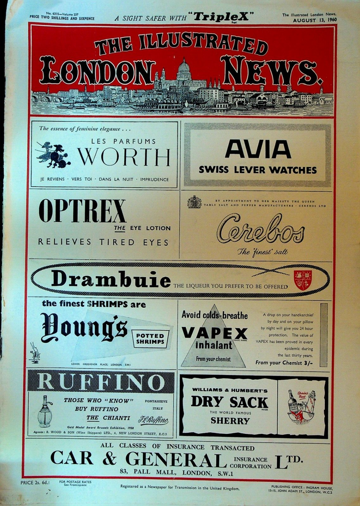 Illustrated London News Magazine August 13 1960 Prince Andrew