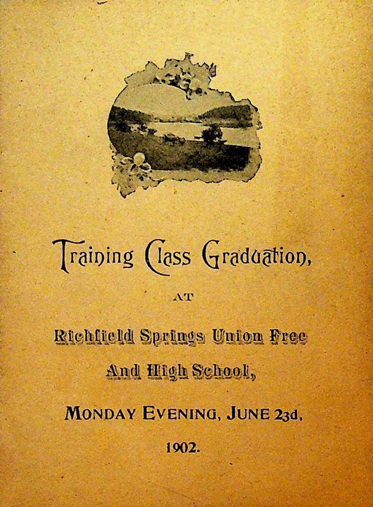 Richfield Springs NY Union Free & High School Training Class Graduation 19020