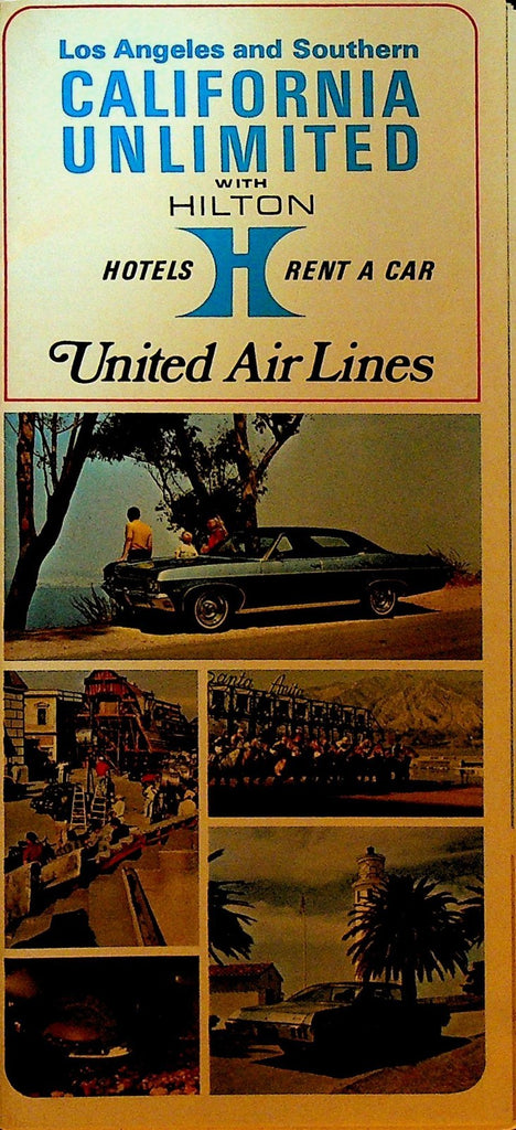 Los Angeles & Southern California Unlimited 1969 Brochure United Airlines Hilton0