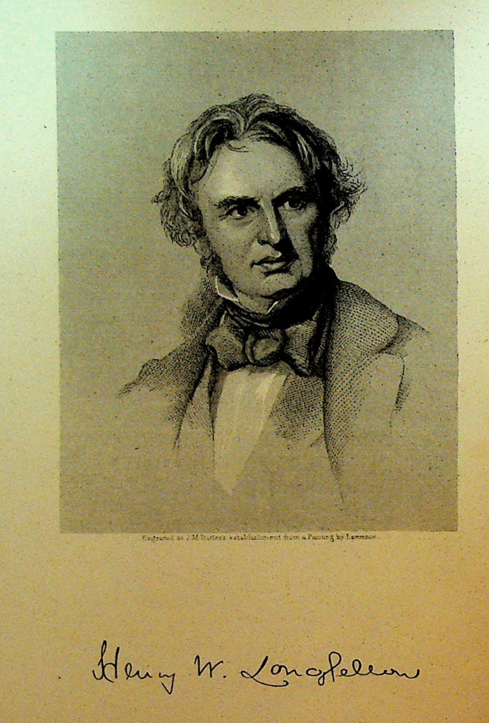 Henry Wadsworth Longfellow American Poet Print 1800s0