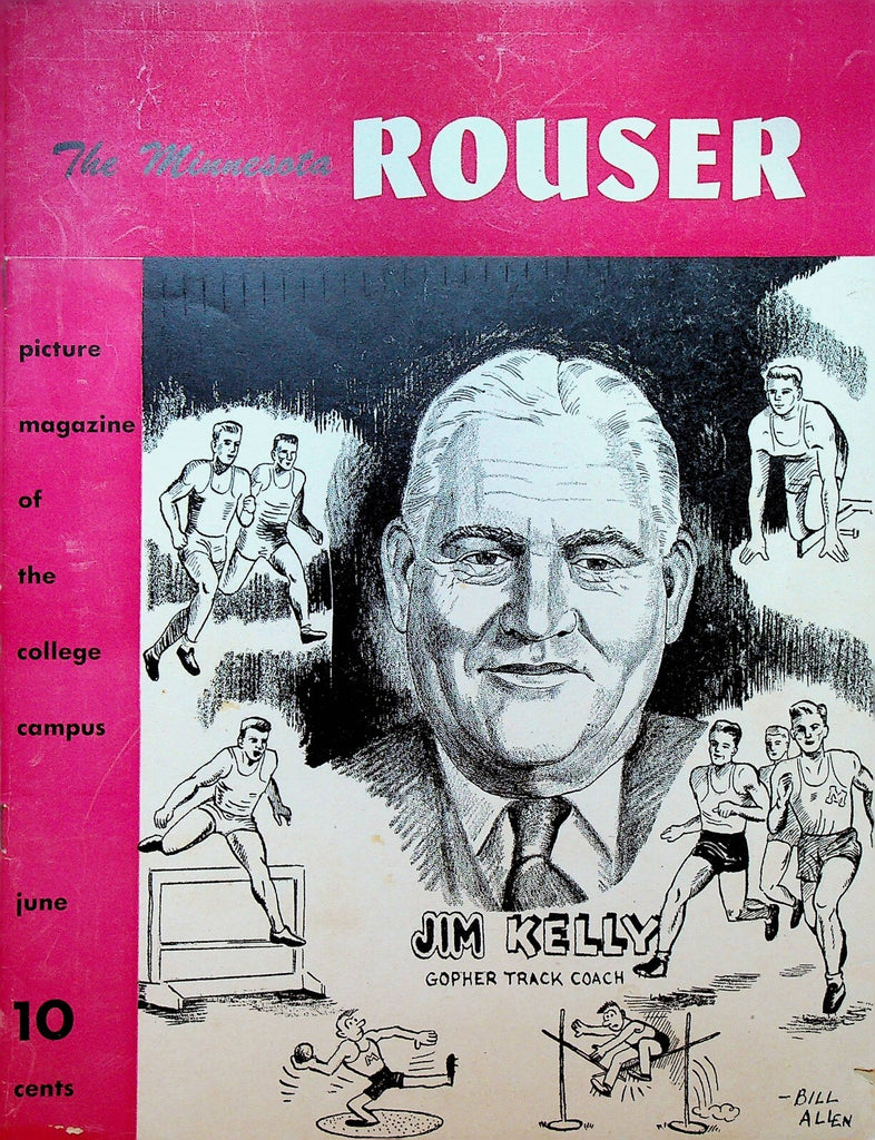 University of Minnesota Magazine Rouser June 1950 Jim Kelly Track Coach0