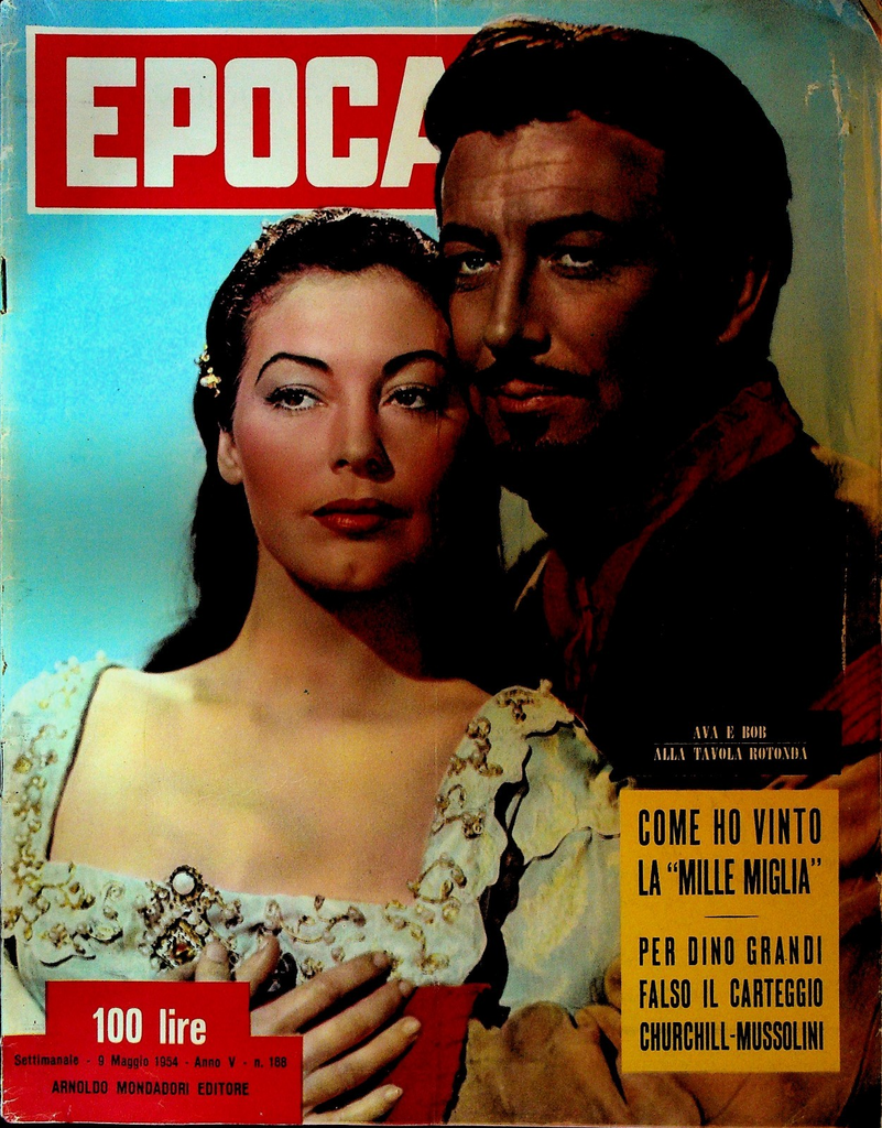 Epoca Magazine May 9 1954 Ava Gardner Robert Taylor Suad Ben Abdul Aziz0