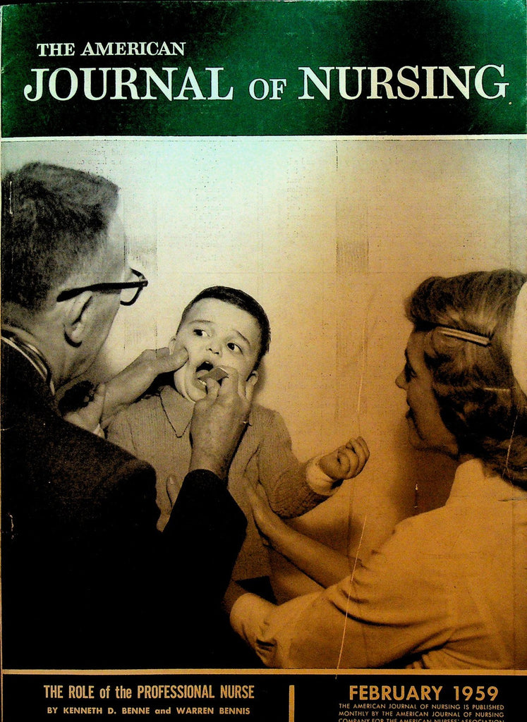 American Journal of Nursing Magazine February 1959 Alcoholism0