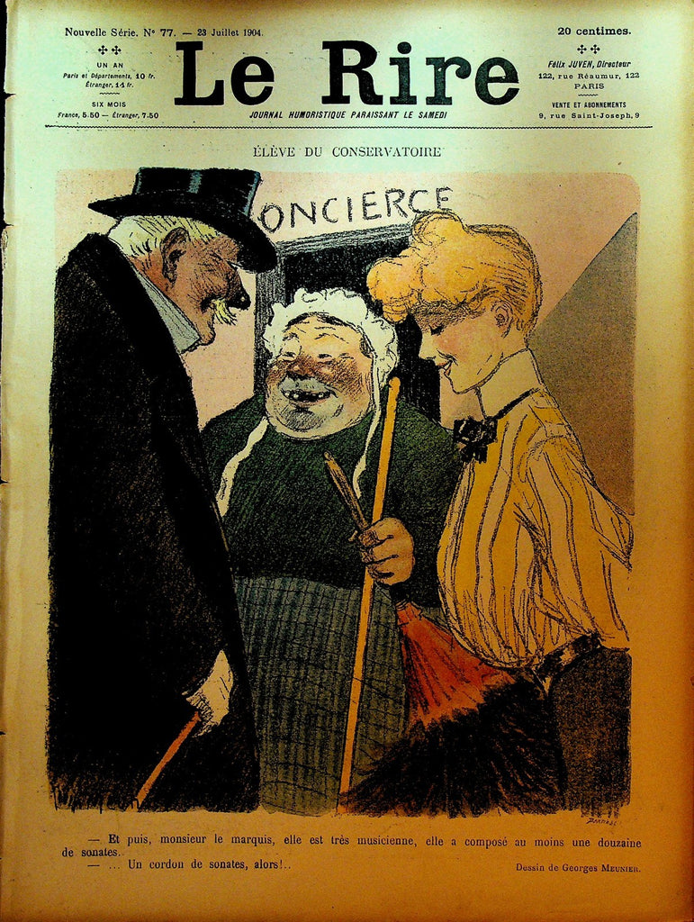La Rire French Humor Magazine New Series #77 July 23 19040