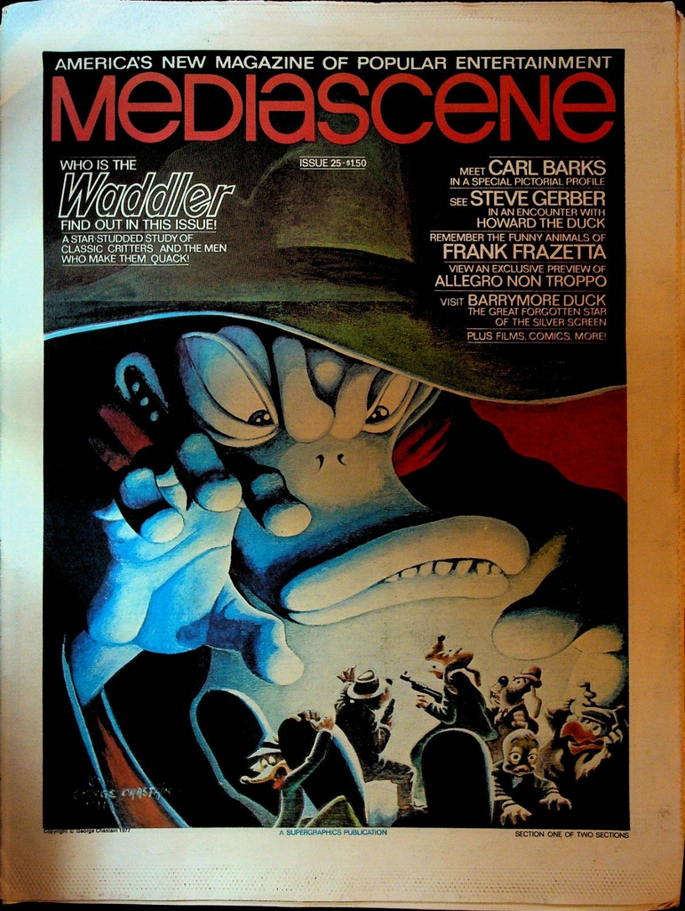 Mediascene 25 May 1977 Jim Steranko Carl Barks Frank Frazetta Steve Gerber0