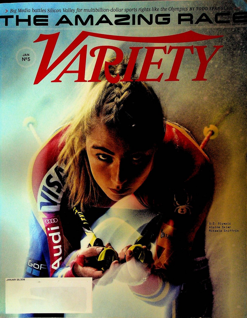 Variety Magazine January 2018 Mikaela Shiffrin ASAP Rocky Jane Fonda Ethan Hawke