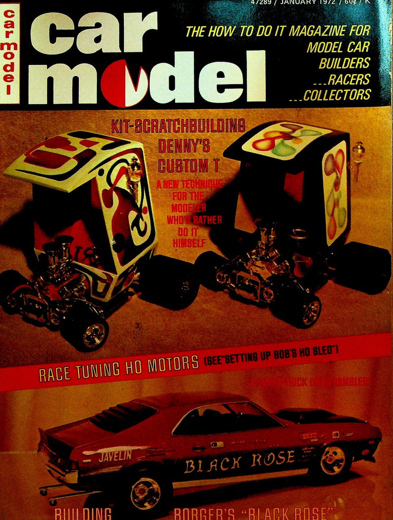 Car Model Magazine January 1972 Kenny Ito Edward Bianchi Aurora HO Cars0