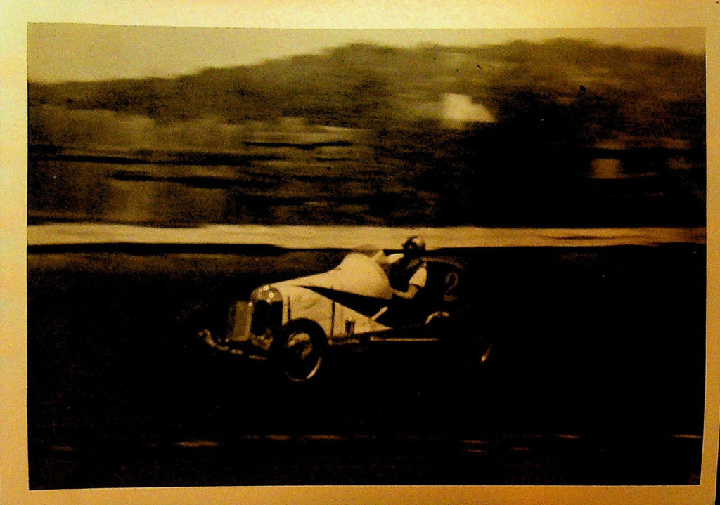 Ted Hurn Outlaw Racer in Big Car at Middletown NY Fairgrounds Photo ca 19400