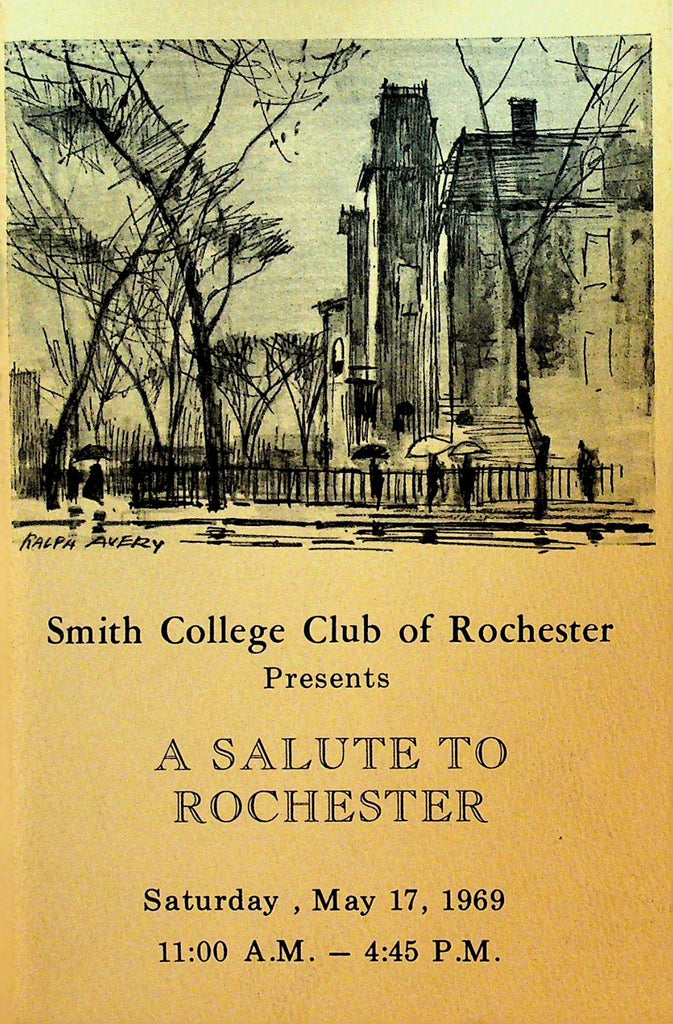Smith College Club of Rochester NY 1969 House Tour Booklet Ralph Avery0