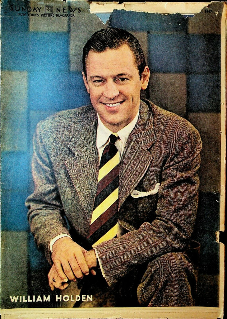 Sunday Picture News May 11 1947 William Holden RMS Queen Elizabeth Delta Queen0