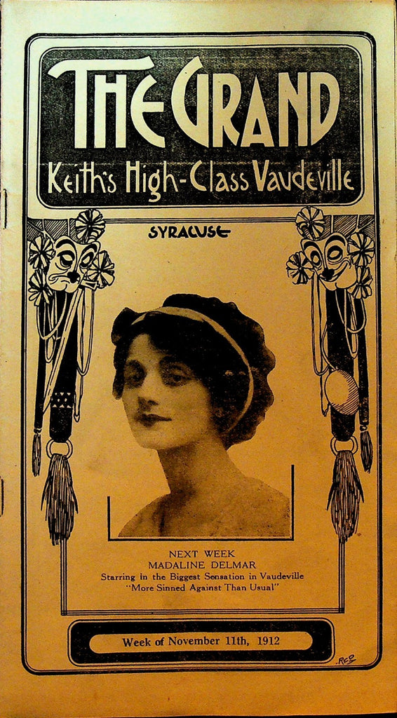 Grand Keith's Vaudeville Program November 11 1912 Madaline Delmar Dave Ferguson0