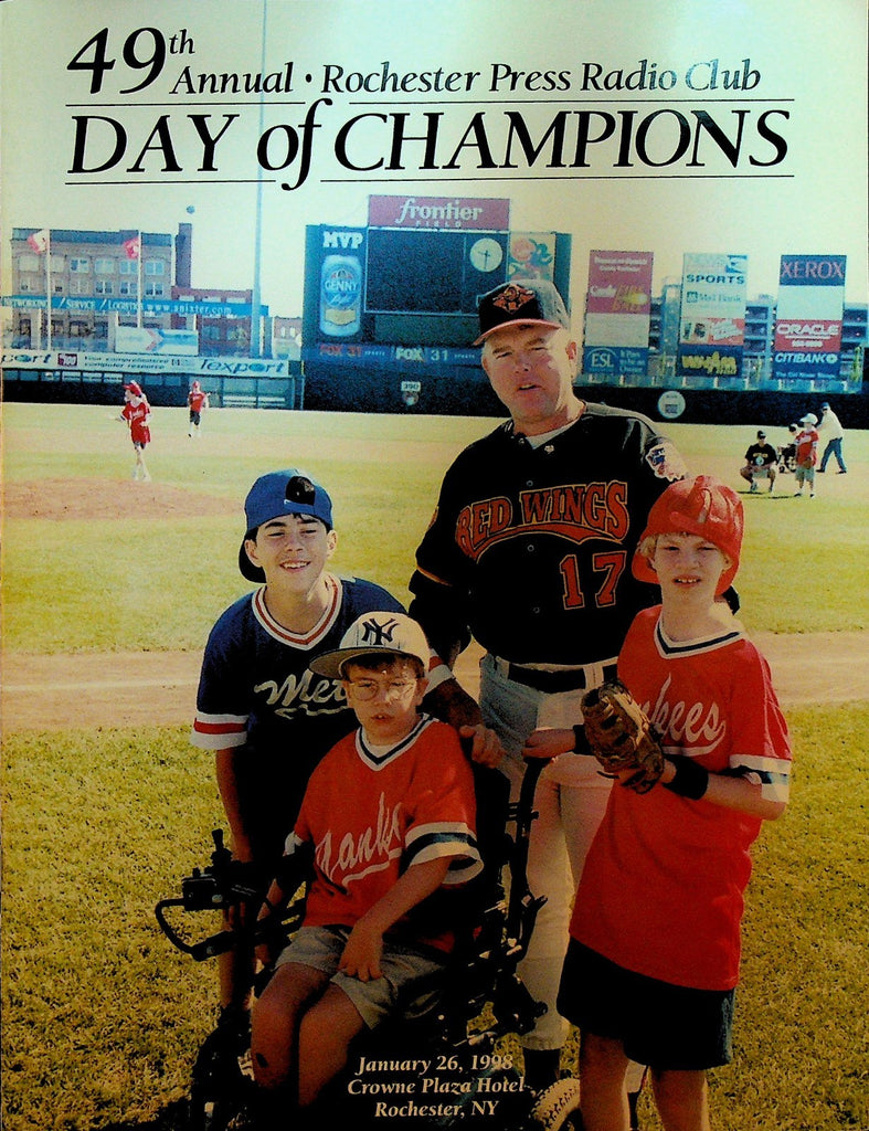 Day of Champions Program Rochester NY 1998 Don Mattingly Gil Perreault0
