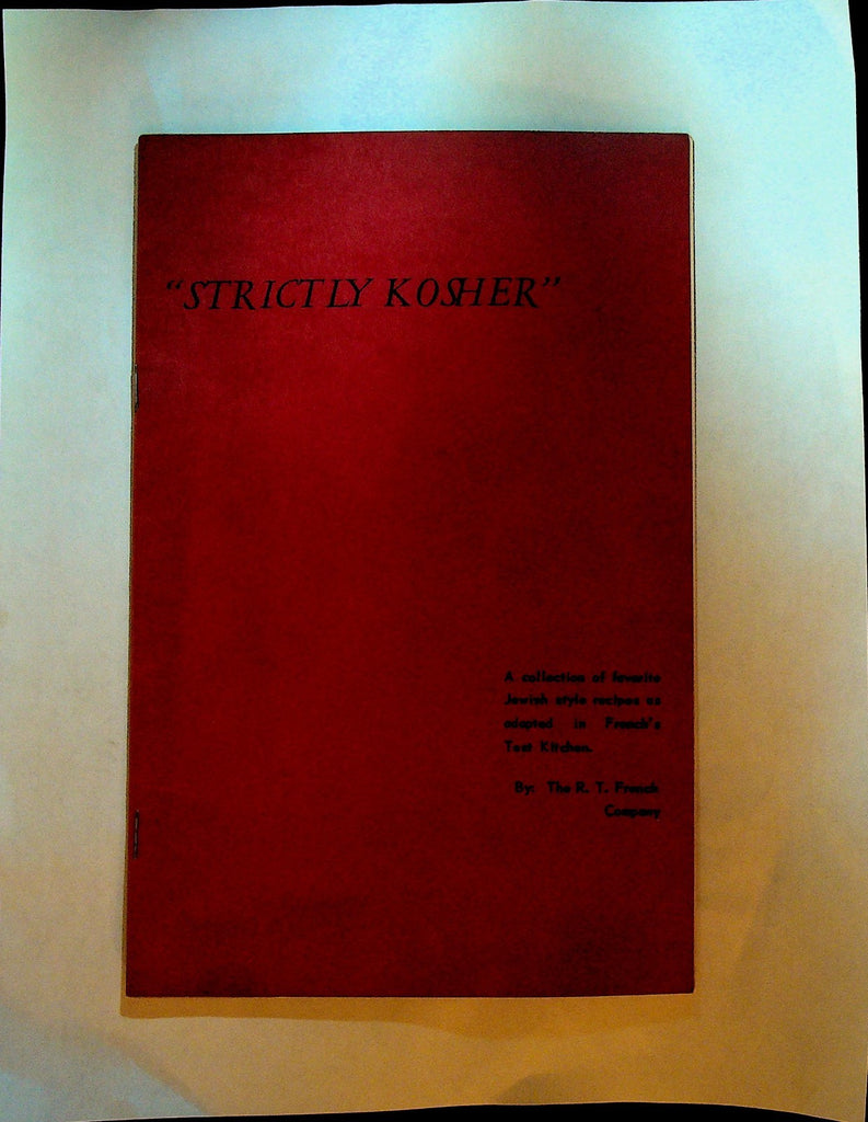 Strictly Kosher Arnold Weiss Recipe Booklet 1960s RT French0