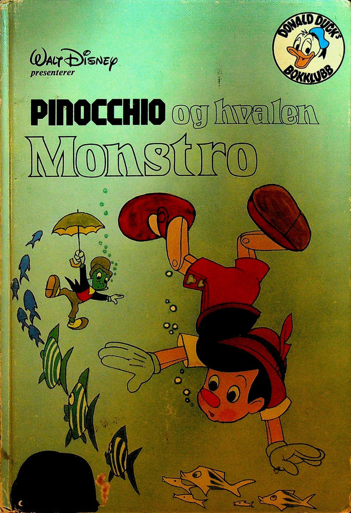 Walt Disney Pinocchio Book 1977 Norway Og Hvalen Monstro0