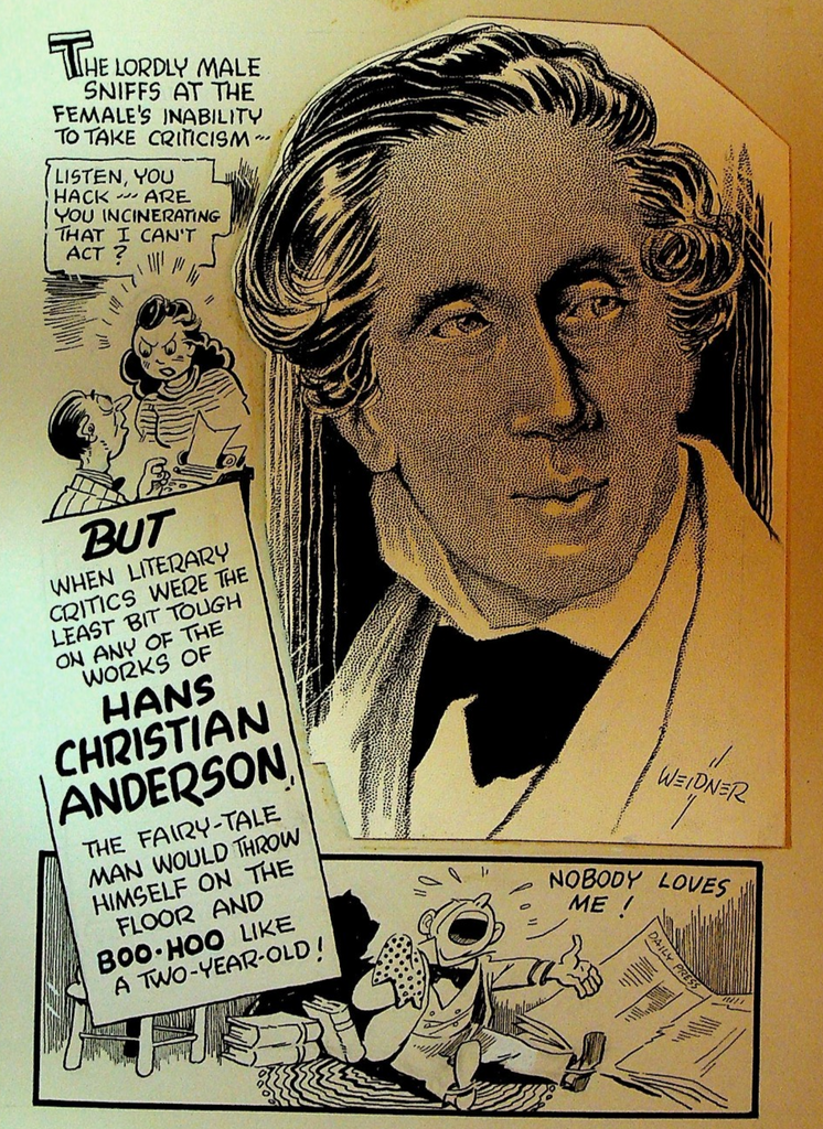 Hans Christian Anderson Men Are Funnier Original Art Lloyd Weidner ca 19300