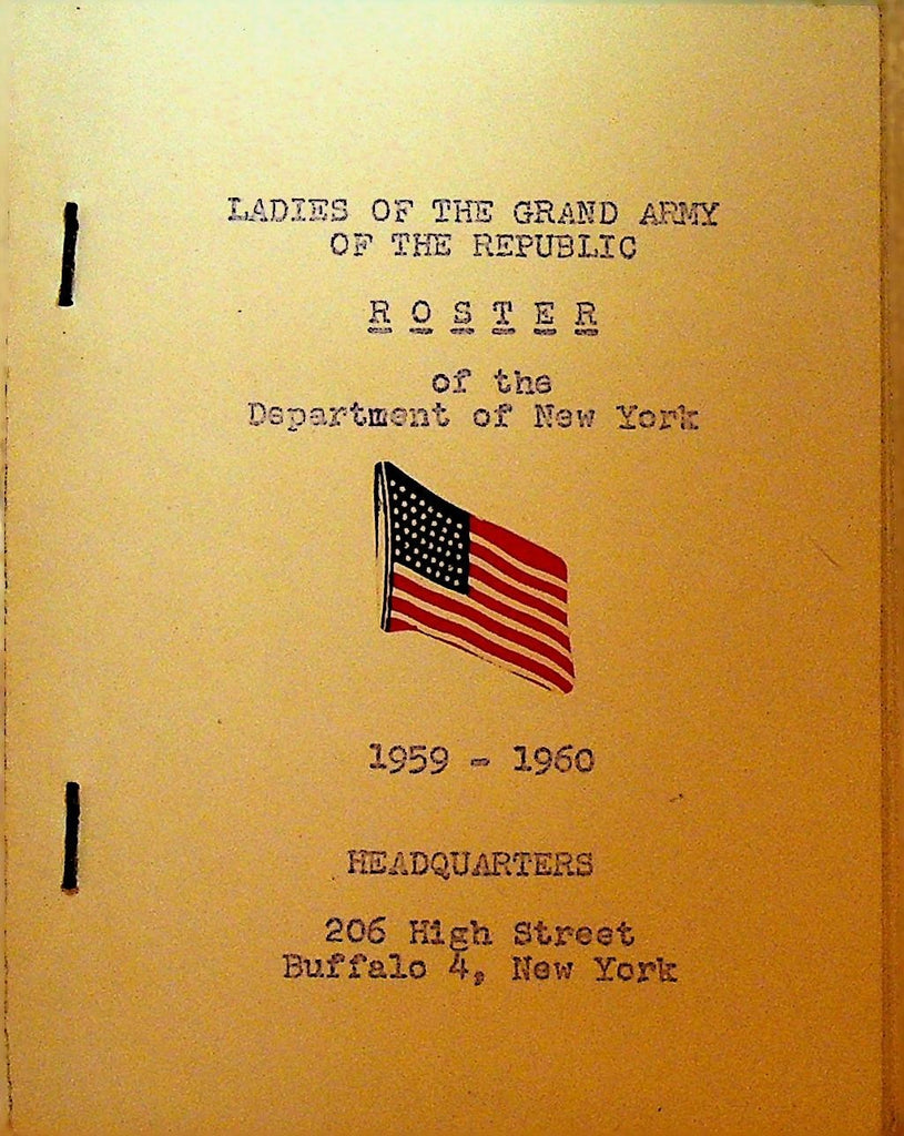 Ladies of the Grand Army of the Republic New York State Roster 19590