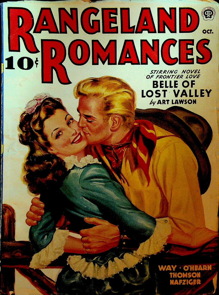 Rangeland Romances Pulp October 1943 Art Lawson William Fargo Marian O'Hearn0