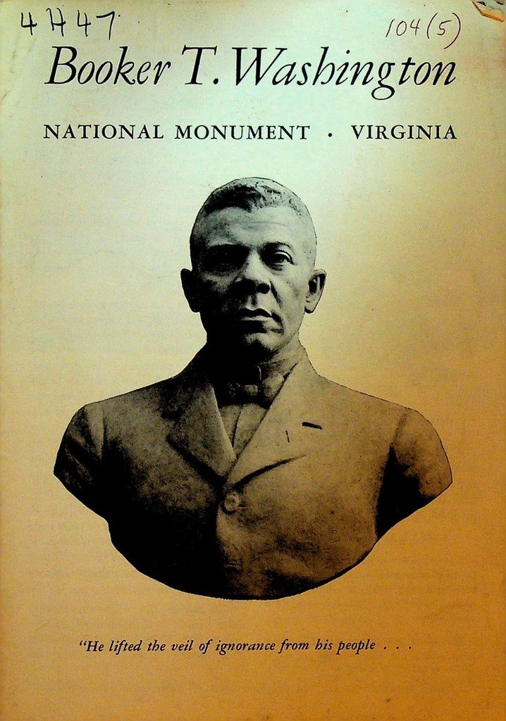 Booker T Washington National Monument Brochure 1960 Virginia0