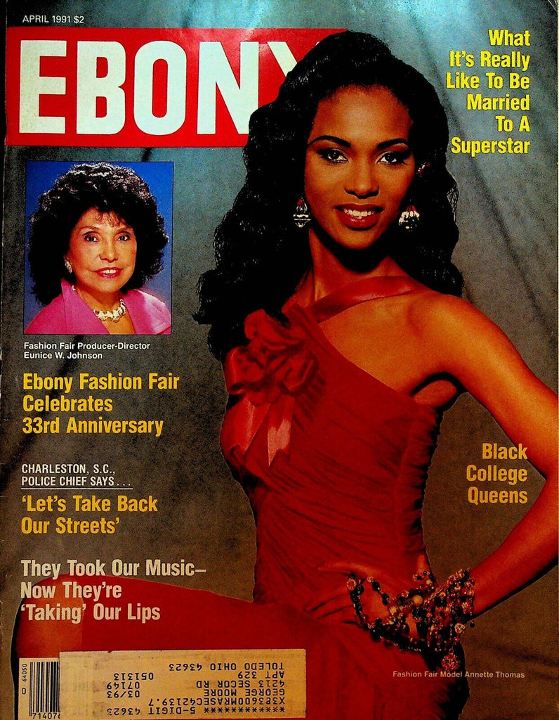 Ebony April 1991 Annette Thomas Fashion Benny Medina Kim Coles George Foreman