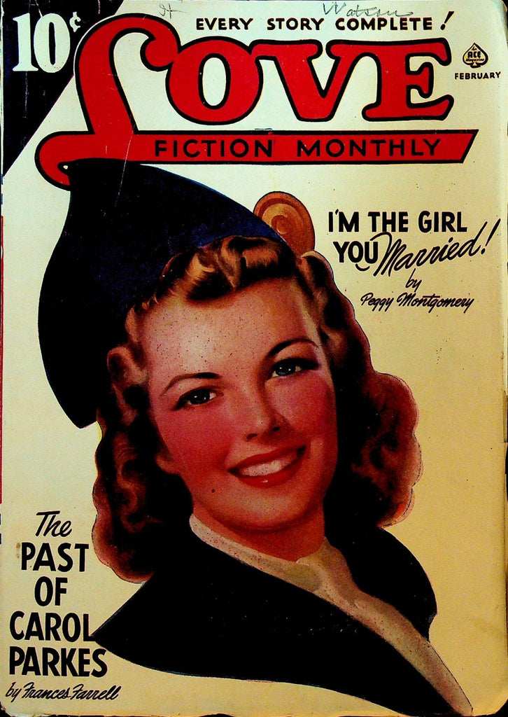 Love Fiction Magazine February 1942 Frances Farrell Peggy Montgomery0