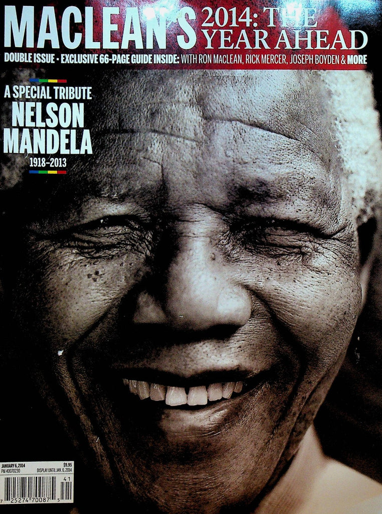 MacLean's Magazine January 6 2014 Nelson Mandela Tribute0