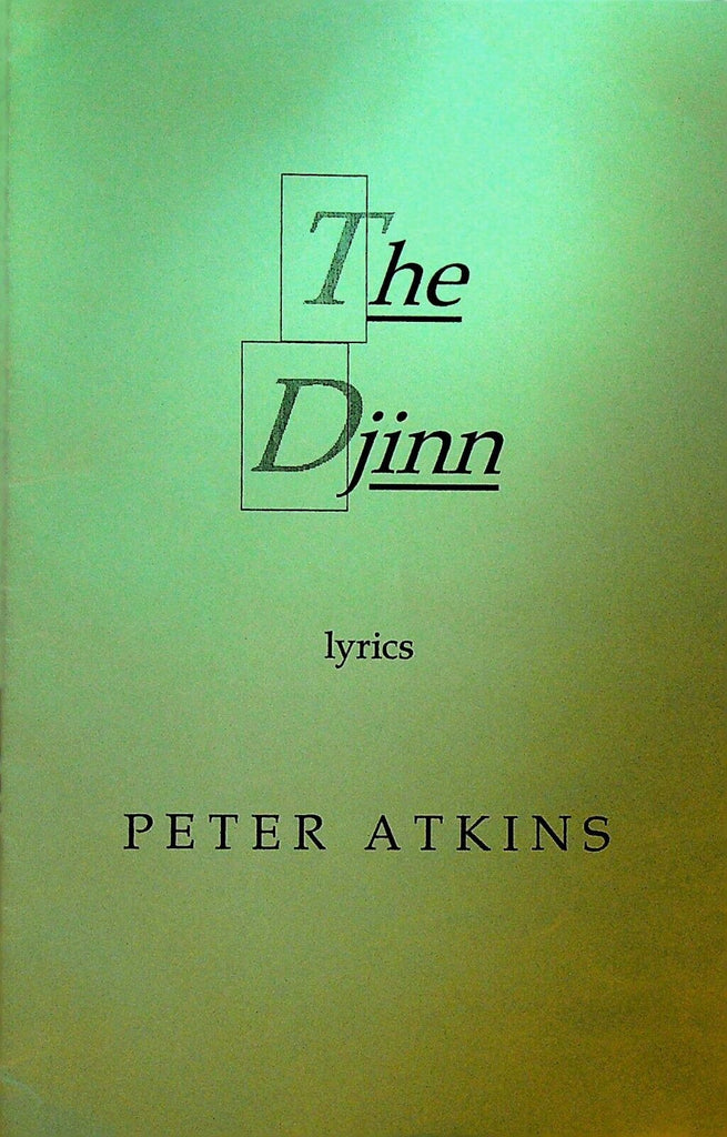 The Djinn by Peter Atkins Signed Limited Edition 2002 Play Theater