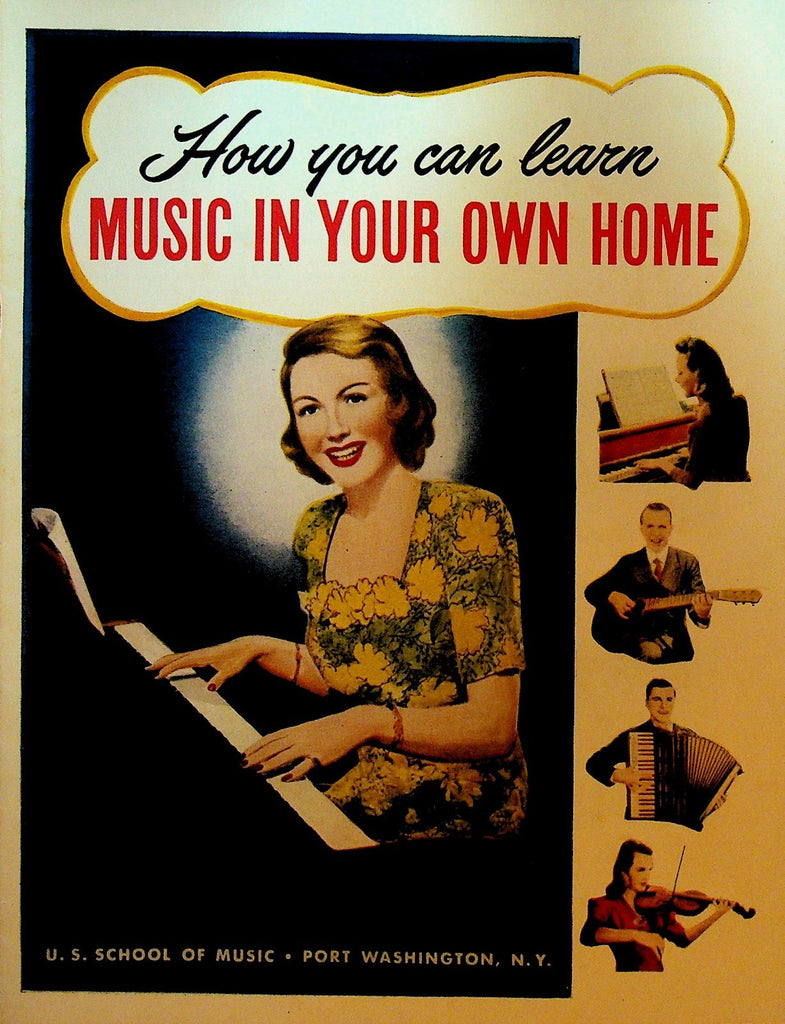 US School of Music Learn Music in Your Own Home Booklet 1953 w Mailer0