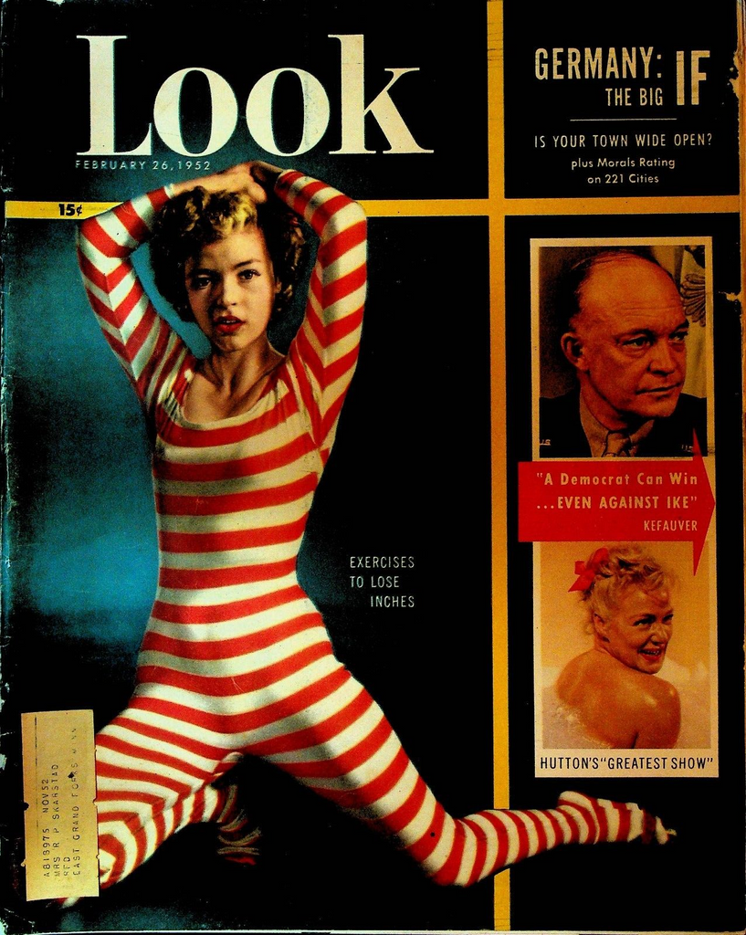 Look Magazine February 26 1952 Ted Lindsay Betty Hutton Dick Button Ike